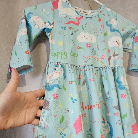Unicorn Long Sleeve Dress - Picture 6 of 8